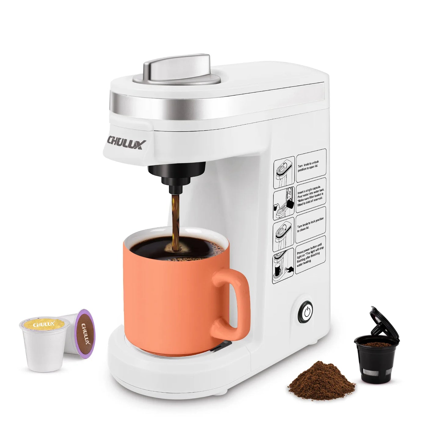 【Best Seller】Portable K-Cup Coffee Machine Maker Capsule Coffee Maker Machine Express Coffee Makers Cafetera Coffee Brewer